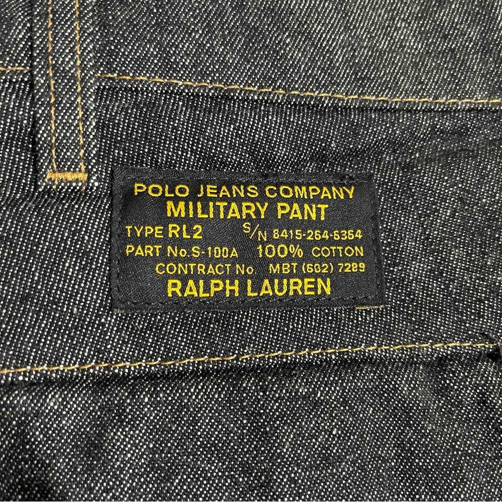 Rare Vintage vtg polo jeans company military cargo shorts like new - Picture 2 of 7